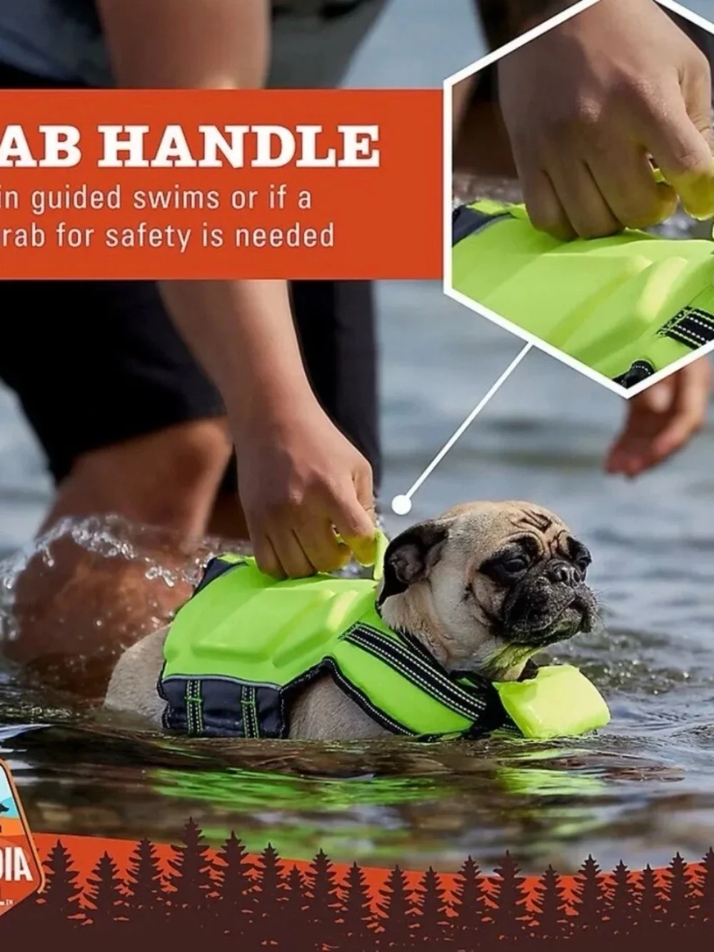 Arcadia Neon Yellow XS Dog Life Jacket